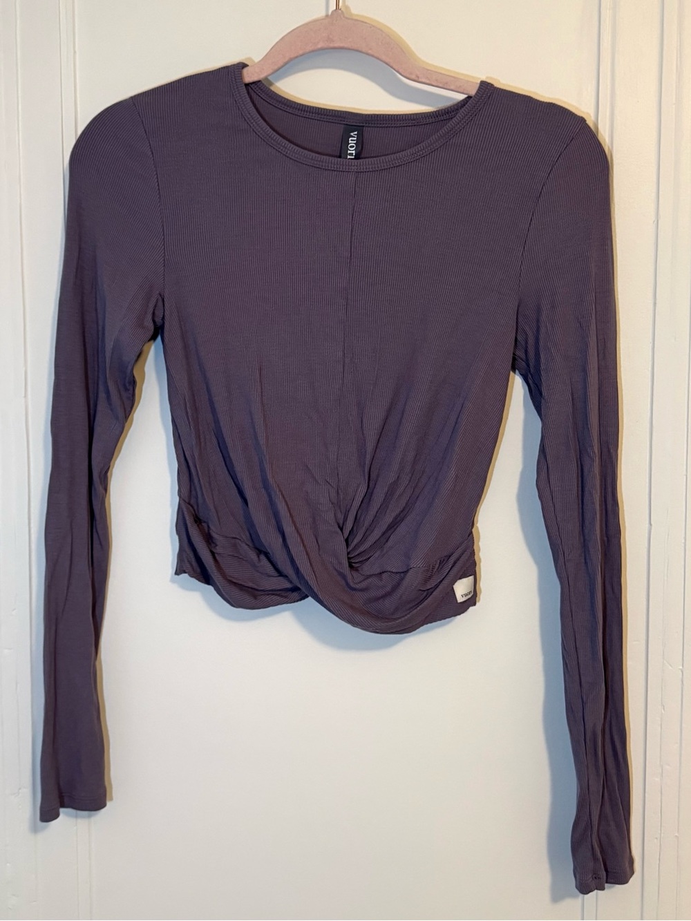 Vuori Cove Long Sleeve Twist Tee Large in Sawyer